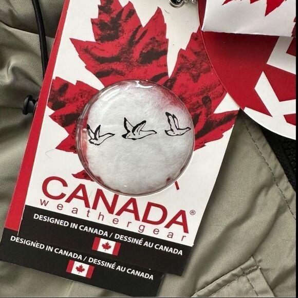 Canada Weather Gear Sherpa Lined Anorak Parker Jacket Sage Style OLCW894EC - Picture 8 of 15